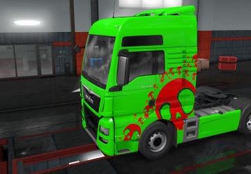 Мод Skins For MAN TGX Euro6 версия 1.1 для Euro Truck Simulator 2 (v1.34.x)