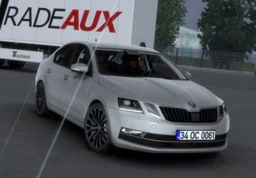 Mod Škoda Octavia 2018 verze 1.3.2 pro Euro Truck Simulator 2 (v1.49.x)