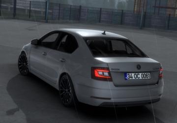 Mod Škoda Octavia 2018 verze 1.3.2 pro Euro Truck Simulator 2 (v1.49.x)