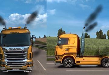 Мод Smoke in my Trucks версия 1.0 для Euro Truck Simulator 2 (v1.43.x)