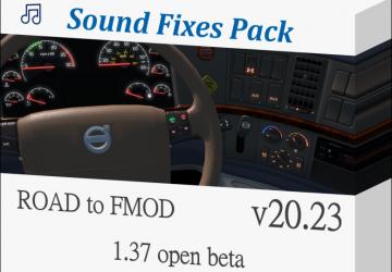 Мод Sound Fixes Pack версия 20.23 для Euro Truck Simulator 2 (v1.37.x)