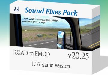 Мод Sound Fixes Pack версия 20.25 для Euro Truck Simulator 2 (v1.37.x)