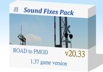 Мод Sound Fixes Pack версия 20.33 для Euro Truck Simulator 2 (v1.37.x)