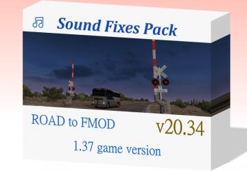 Мод Sound Fixes Pack версия 20.34 для Euro Truck Simulator 2 (v1.37.x)