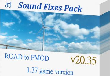 Мод Sound Fixes Pack версия 20.35 для Euro Truck Simulator 2 (v1.37.x)