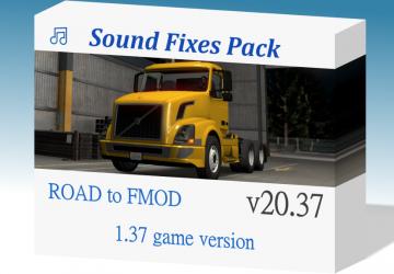 Мод Sound Fixes Pack версия 20.37 для Euro Truck Simulator 2 (v1.37.x)