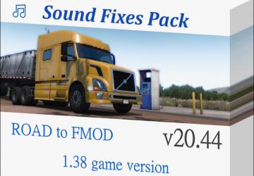 Мод Sound Fixes Pack версия 20.44 для Euro Truck Simulator 2 (v1.38.x)