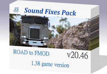 Мод Sound Fixes Pack версия 20.46 для Euro Truck Simulator 2 (v1.38.x)