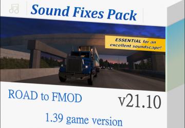 Мод Sound Fixes Pack версия 21.10 для Euro Truck Simulator 2 (v1.39.x)