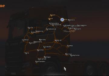 Spain map версия 2.2 для Euro Truck Simulator 2 (v1.31.x)