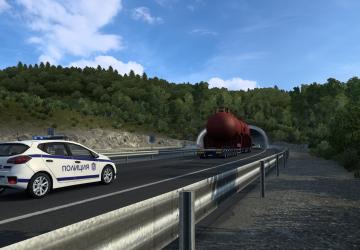 Мод Special Transport Escort Police версия 1.2.1 для Euro Truck Simulator 2 (v1.40.x)