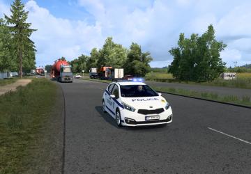 Мод Special Transport Escort Police версия 1.2.1 для Euro Truck Simulator 2 (v1.40.x)