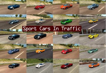 Мод Sport Cars Traffic Pack версия 1.8 для Euro Truck Simulator 2 (v1.30.x, - 1.32.x)