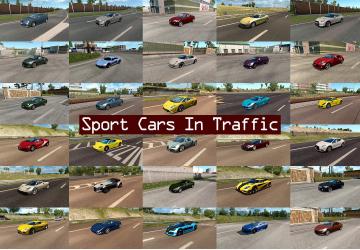 Мод Sport Cars Traffic Pack версия 2.4 для Euro Truck Simulator 2 (v1.30.x, - 1.33.x)