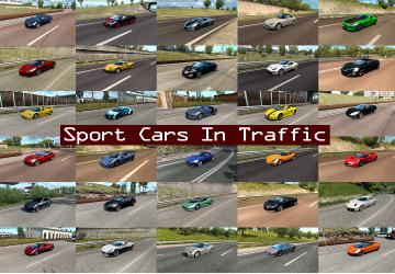 Мод Sport Cars Traffic Pack версия 3.4 для Euro Truck Simulator 2 (v1.30.x, - 1.34.x)