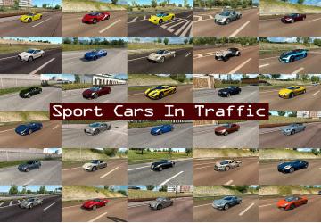 Мод Sport Cars Traffic Pack версия 4.4 для Euro Truck Simulator 2 (v1.35.x)