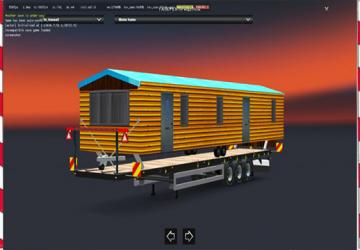Мод Строительный вагончик версия 1.0 для Euro Truck Simulator 2 (v1.43.x, 1.44.x)