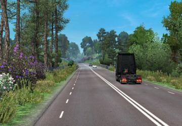 Мод Summer Environment версия 2.7 для Euro Truck Simulator 2 (v1.31.x)