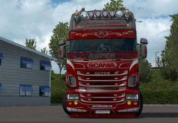 Мод Super Silver Star Skin for Scania RJL версия 1.0 для Euro Truck Simulator 2 (v1.35.x, 1.36.x)