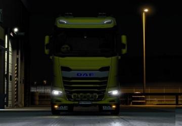 Мод Светодиодный логотип для DAF XG&XG+ версия 1.0 для Euro Truck Simulator 2 (v1.40.x, 1.41.x)