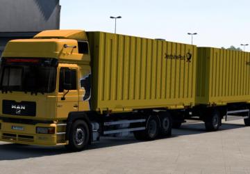 Мод Swap Body Carrier Chassis for MAN F2000 Evo v1.0 для Euro Truck Simulator 2 (v1.43.x)