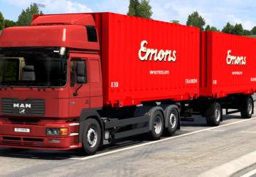 Мод Swap Body Carrier Chassis for MAN F2000 Evo v1.1 для Euro Truck Simulator 2 (v1.43.x)