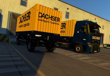 Мод Swap Body Carrier Chassis for Renault T/Premium v1.1 для Euro Truck Simulator 2 (v1.43.x)