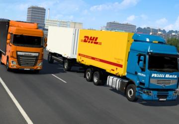 Мод Swap Body Carrier Chassis for Renault T/Premium v1.1 для Euro Truck Simulator 2 (v1.43.x)