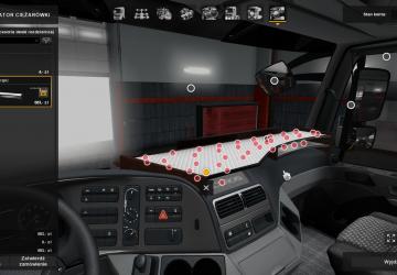 Мод Table & wind-shield set for Actros MP3 v1.11 для Euro Truck Simulator 2 (v1.35.x, - 1.39.x)