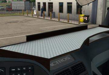 Мод Table & wind-shield set for Actros MP3 v1.1 для Euro Truck Simulator 2 (v1.28.x, - 1.31.x)