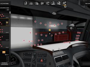 Мод Table & wind-shield set for Actros MP3 v1.0 для Euro Truck Simulator 2 (v1.28.x, 1.30.x)