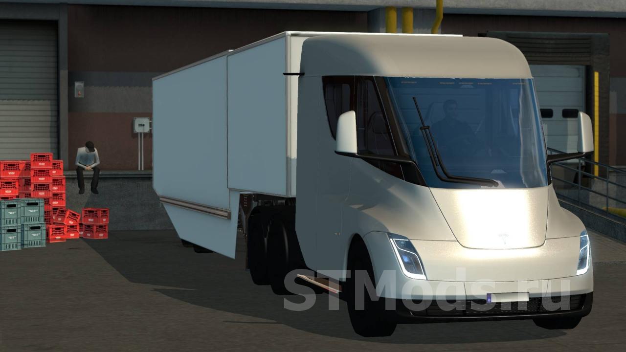 Tesla Semi Truck with Trailer 2019 версия 1.0 для Euro Truck Simulator 2 (v1.31.x, - 1.34.x)