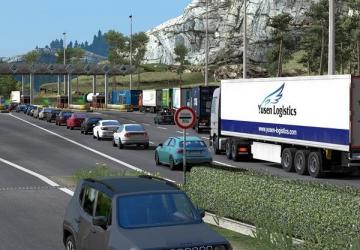 Мод Плотность трафика и ограничения скорости версия 7.2 для Euro Truck Simulator 2 (v1.43.x)