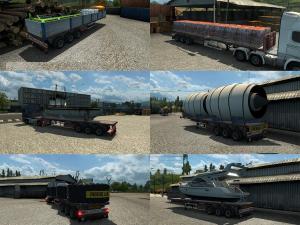Мод Trailer Flatbed версия 1.2 для Euro Truck Simulator 2 (v1.28.x, 1.30.x)