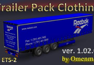 Мод Trailer Pack Clothing версия 1.02.01 для Euro Truck Simulator 2 (v1.31.x)