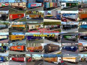 Мод Trailers and Cargo Pack версия 3.2 для Euro Truck Simulator 2 (v1.27.x)
