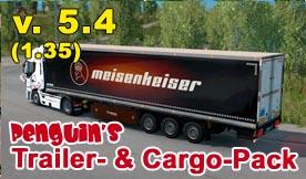 Мод Trailers and Cargo Pack версия 5.4 для Euro Truck Simulator 2 (v1.35.x)