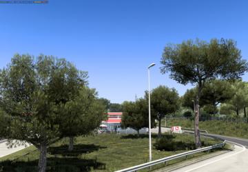 Мод Tree improved 4k версия 1.1 для Euro Truck Simulator 2 (v1.46.x)