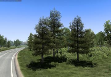 Мод Tree improved 4k версия 1.1 для Euro Truck Simulator 2 (v1.46.x)