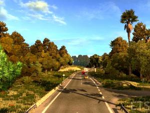 Мод Tropical Environment версия 3.6 для Euro Truck Simulator 2 (v1.26.x)