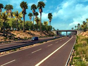 Мод Tropical Environment версия 3.6 для Euro Truck Simulator 2 (v1.26.x)