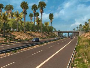 Мод Tropical Environment версия 3.7 для Euro Truck Simulator 2 (v1.27.х, 1.28.x)