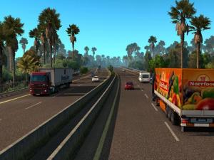 Мод Tropical Environment версия 3.8 для Euro Truck Simulator 2 (v1.30.x)