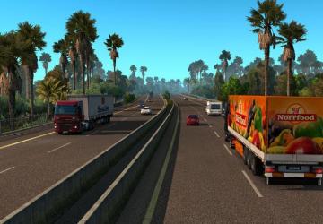 Мод Tropical Environment версия 3.9 от 23.10.18 для Euro Truck Simulator 2 (v1.32)