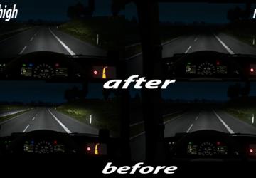 Мод Truck lights версия 2.1 для Euro Truck Simulator 2 (v1.32.x, - 1.35.x)