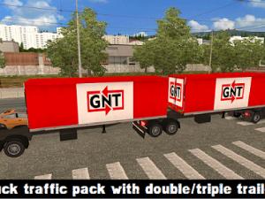 Мод Truck traffic pack & double/triple trailers v2.7 для Euro Truck Simulator 2 (v1.28.x)