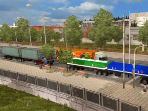 Мод Truck traffic pack & double/triple trailers v2.7 для Euro Truck Simulator 2 (v1.28.x)