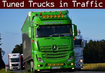 Мод Tuned Truck Traffic Pack версия 1.0 для Euro Truck Simulator 2 (v1.32.x, - 1.34.x)