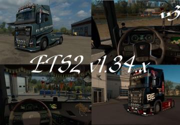 Мод Great tuning for truck версия 3.0 для Euro Truck Simulator 2 (v1.33.x, 1.34.x)