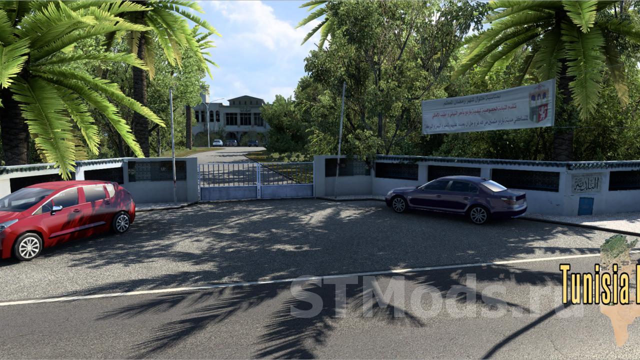 Скачать Tunisia Map версия 1.2 для Euro Truck Simulator 2 (v1.46.x)